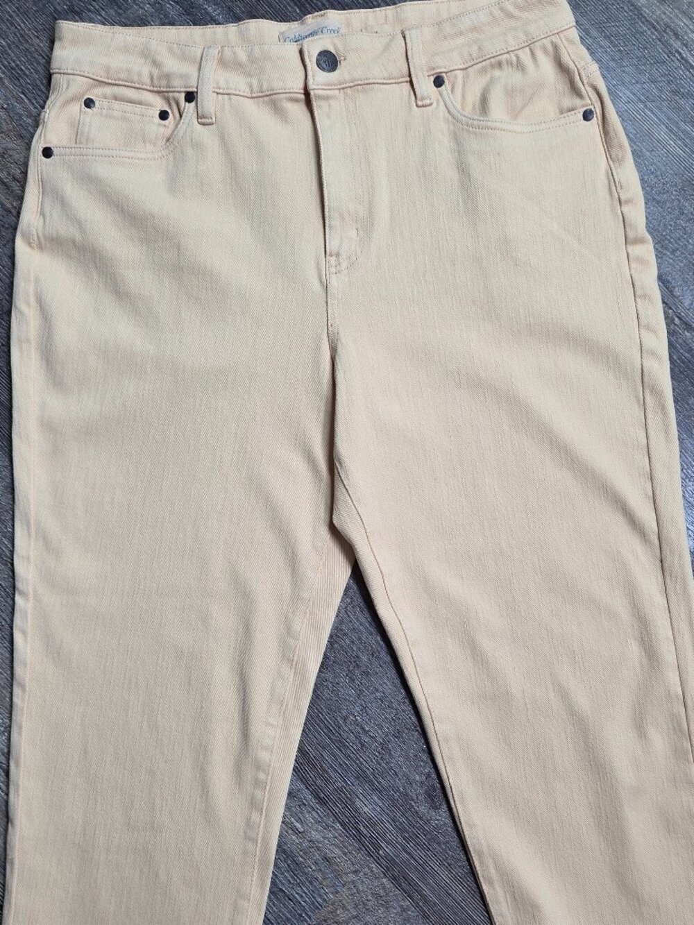 Coldwater Creek Cropped Jeans Sunflower Yellow Sz 16